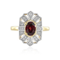 Bague en argent et Grenat Rhodolite