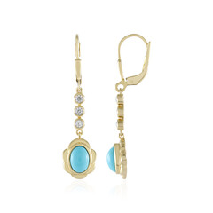 Boucles d'oreilles en argent et Turquoise Sleeping Beauty