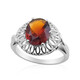 Bague en argent et Citrine rouge