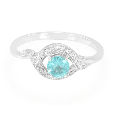 Bague en argent et Apatite bleue