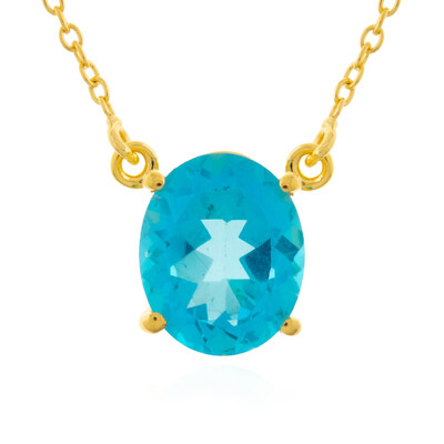 Collier en argent et Topaze Paraiba