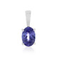 Pendentif en platine et Tanzanite AAA