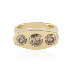 Bague en or et Diamant champagne I2 (de Melo)