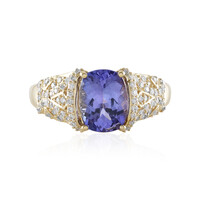 Bague en or et Tanzanite AAA (de Melo)