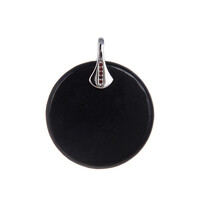 Pendentif en argent et Shungite