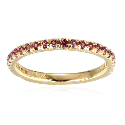 Bague en argent et Grenat Rhodolite