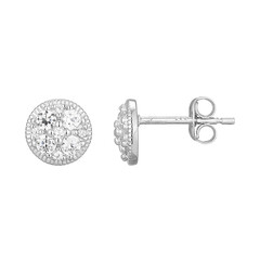 Boucles d'oreilles en argent et Zircon