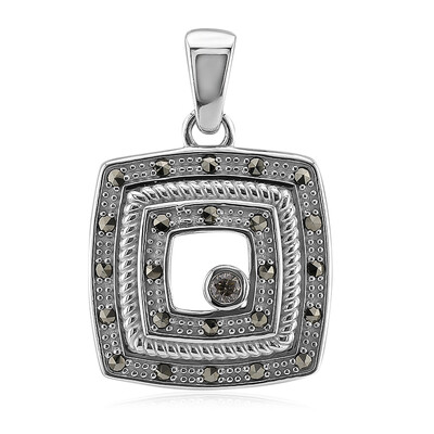 Pendentif en argent et Diamant rose de France SI1 d'Argyle  (Annette classic)