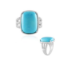 Bague en argent et Turquoise de Kingman (Faszination Türkis)