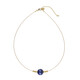 Collier en acier inoxydable et Lapis-Lazuli