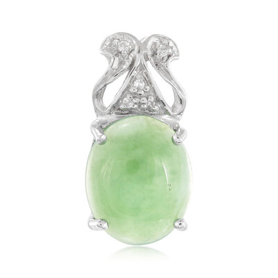 Pendentif en argent et Chrysoprase impériale