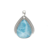 Pendentif en argent et Larimar