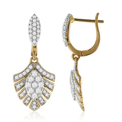 Boucles d'oreilles en or et Diamant SI1 (G)