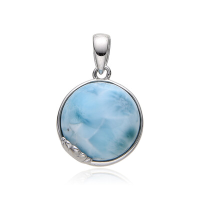 Pendentif en argent et Larimar