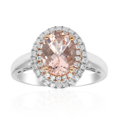 Bague en or et Morganite AAA