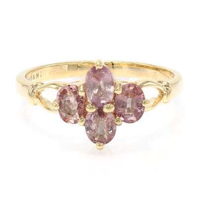 Bague en or et Saphir Padparadscha non chauffé (AMAYANI)