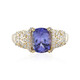 Bague en or et Tanzanite AAA (de Melo)