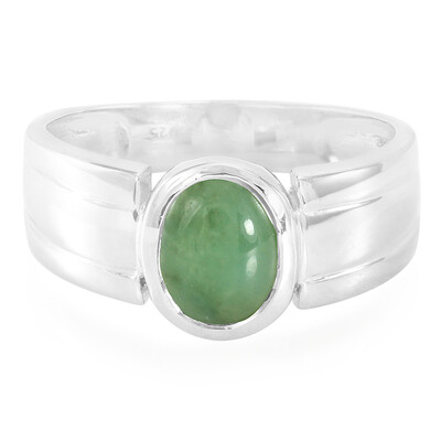 Bague en argent et Chrysoprase impériale