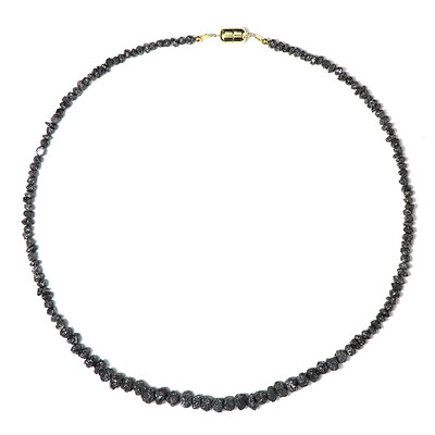 Collier en argent et Diamant noir