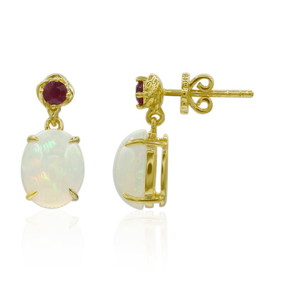 Boucles d'oreilles en or et Opale Welo AAA (Adela Gold)