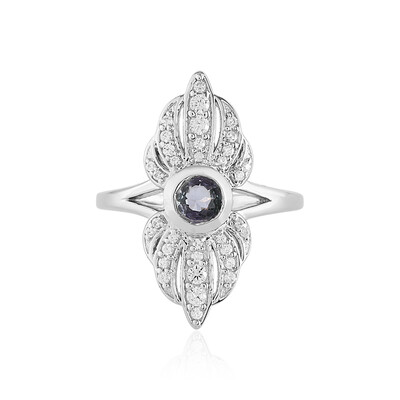 Bague en argent et Tanzanite non chauffée