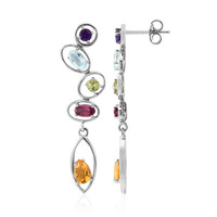 Boucles d'oreilles en argent et Citrine