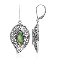 Boucles d'oreilles en argent et Coquillage d'Abalone (Art of Nature)