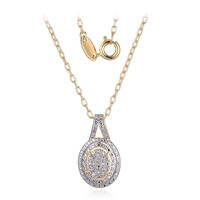 Collier en laiton et Diamant I3 (I) (Juwelo Style)