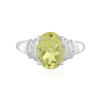 Bague en argent et Quartz citron