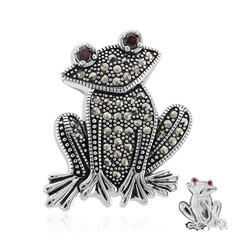 Broche en argent et Grenat