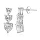 Boucles d'oreilles en argent et Topaze blanche