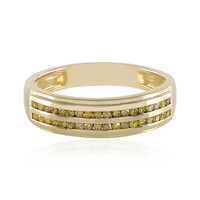 Bague en argent et Diamant jaune I2