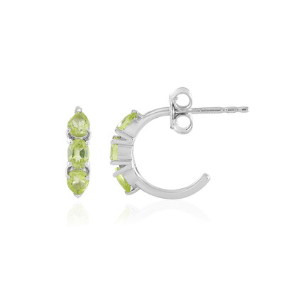 Boucles d'oreilles en argent et Péridot