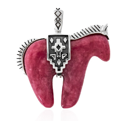 Pendentif en argent et Rhodonite (Desert Chic)