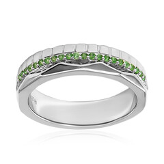 Bague en argent et Tsavorite de Tanzanie