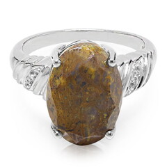 Bague en argent et Quartz Dinosaure