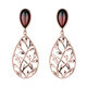 Boucles d'oreilles en argent et Ambre cerise de la Baltique  (dagen)