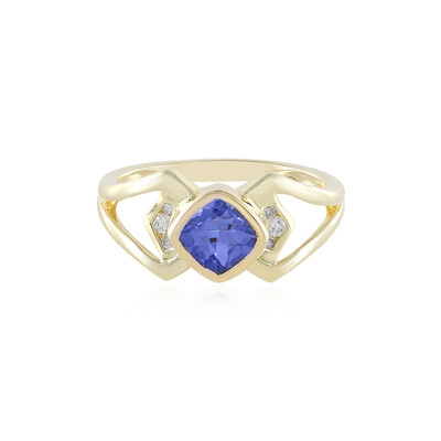 Bague en or et Tanzanite AAA (de Melo)