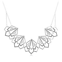 Collier en argent et Spinelle noir