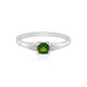 Bague en argent et Diopside de Russie