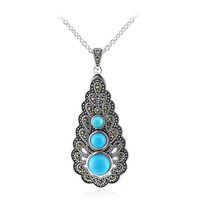 Collier en argent et Turquoise arizona