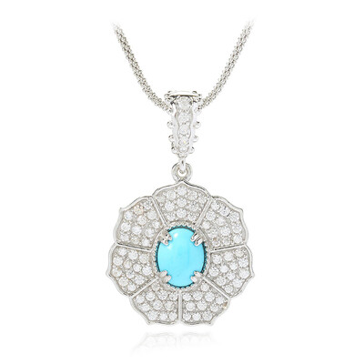 Collier en argent et Turquoise Sleeping Beauty (Dallas Prince Designs)