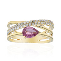 Bague en or et Saphir parme (CIRARI)