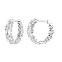 Boucles d'oreilles en argent et Topaze blanche