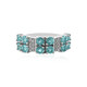 Bague en argent et Apatite bleue