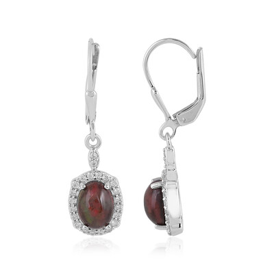 Boucles d'oreilles en argent et Opale Mezezo