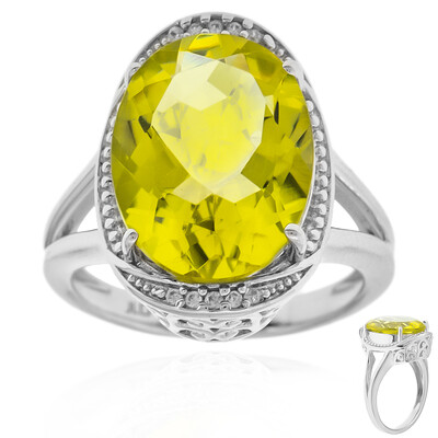 Bague en argent et Quartz de l'Ouro Verde