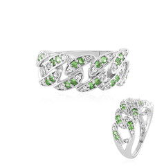 Bague en argent et Grenat Tsavorite