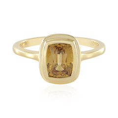 Bague en argent et Zircon jaune (Adela Silber)