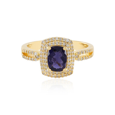 Bague en argent et Iolite